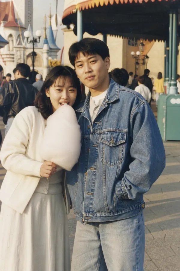 1996년 엄마 아빠 원본 사진